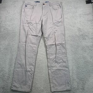 Stitch Pants Mens 35x30‎ Grey Cotton Blend Stretch Straight Leg Chinos